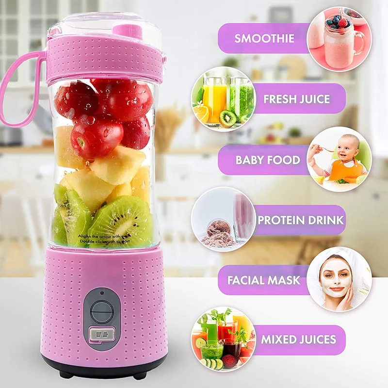 

Mini Portable Juicer Machine Usb Electric Fruit Smoothie Blender Mixer for Personal Food Processor Juice Extractor