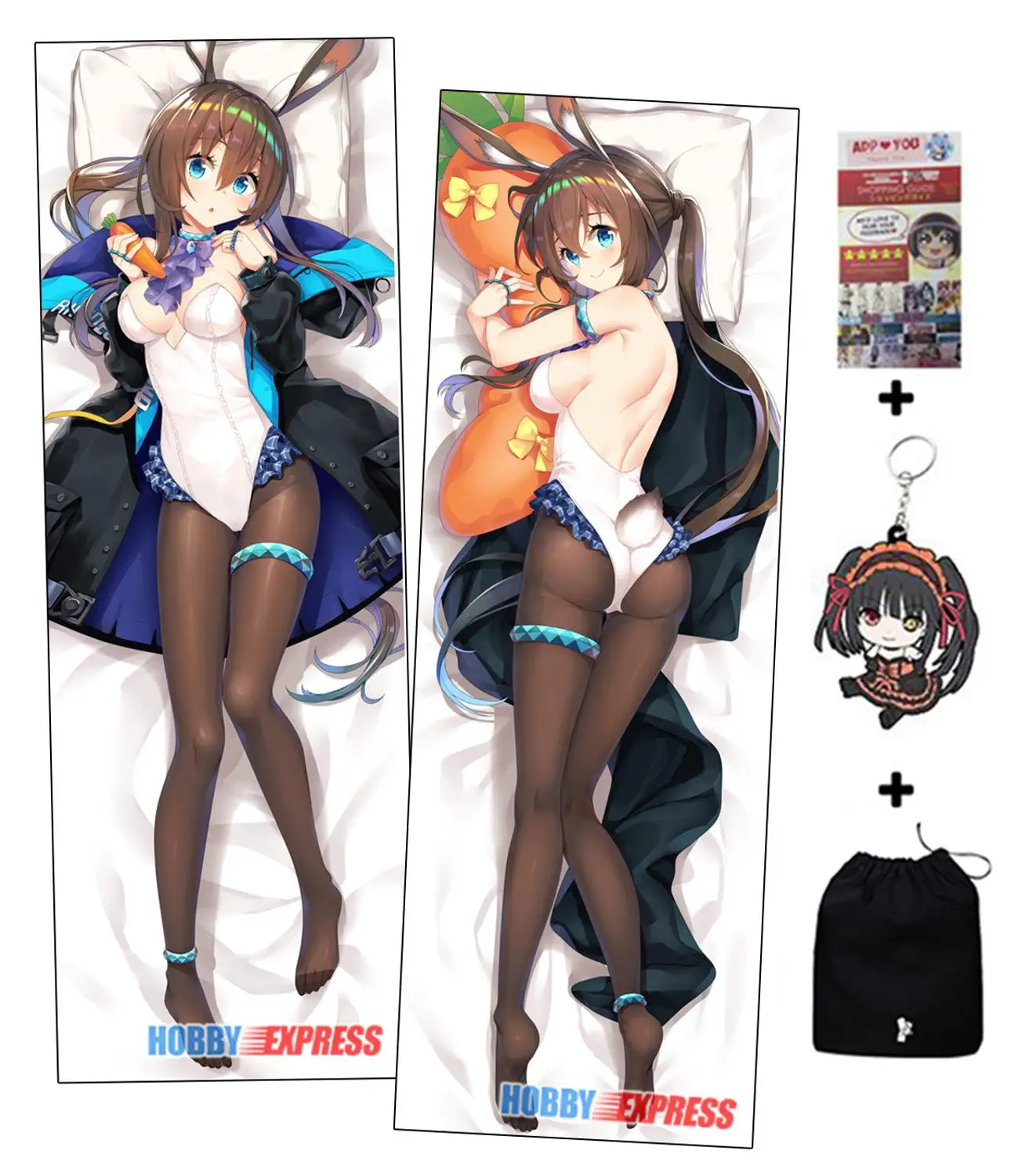 

Hobby Express Arknights Amiya Dakimakura Japanese Otaku Waifu Hugging Body Pillow Cover ADP19052-1