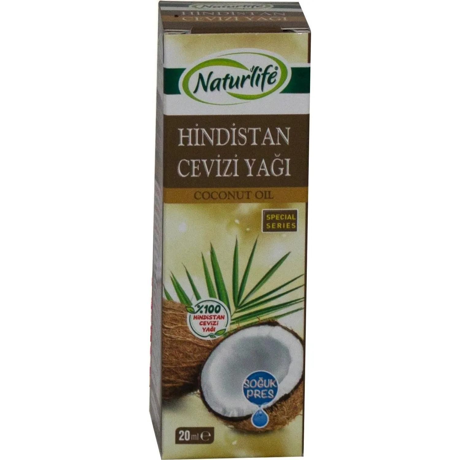 

20 ML Coconut Oil - Pure Natural And Cold Pressed Oil Cocos Nucifera Oil