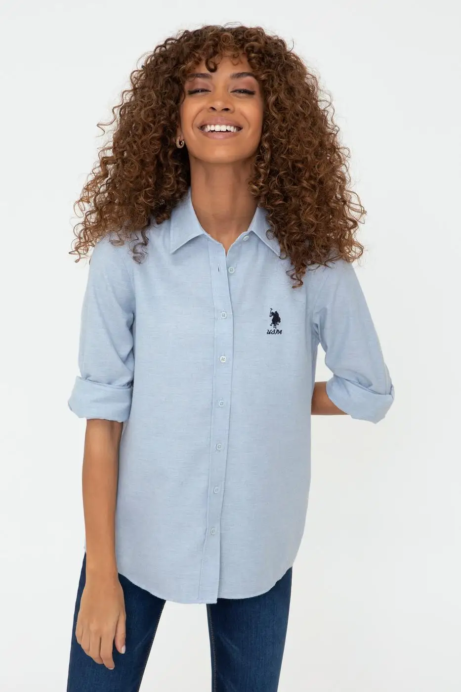 

Us. Polo Assn. Casual Long Sleeve Regular fit Shirt USPA Women Viscose Blouse Streetwear New Collection Premium Quality 2021