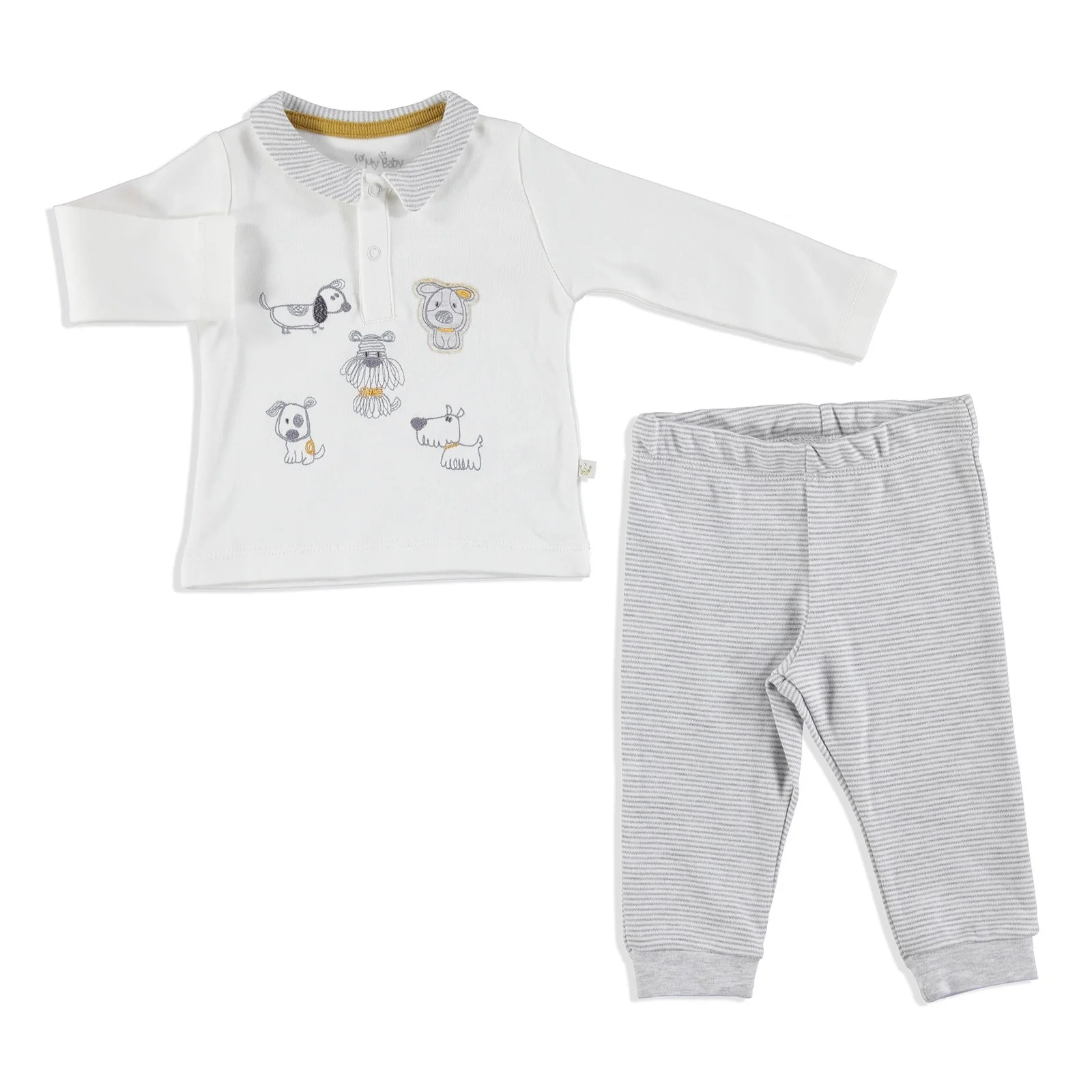 Ebebek For My Baby/зимняя футболка поло Picoli свитер с воротником и штаны комплект из 2
