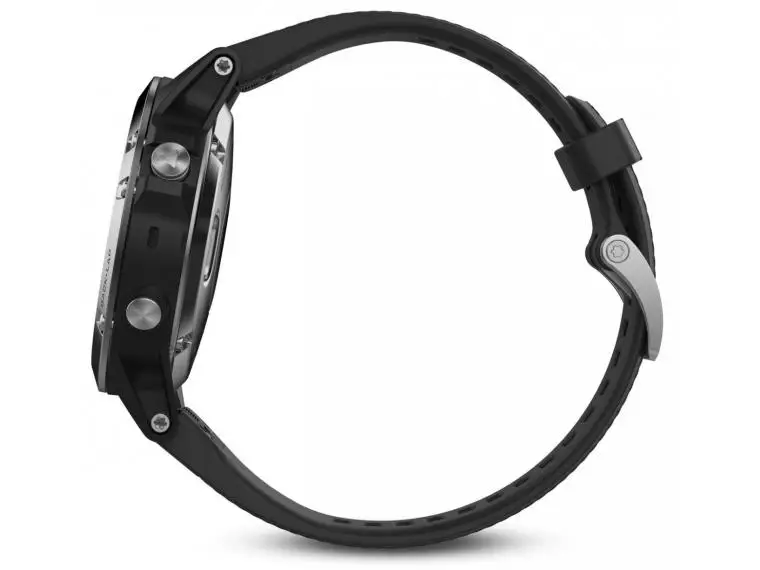 Garmin Fenix 5 серебристые с черным ремешком | Электроника