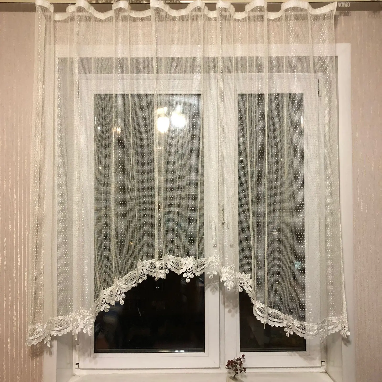 Тюль аркой