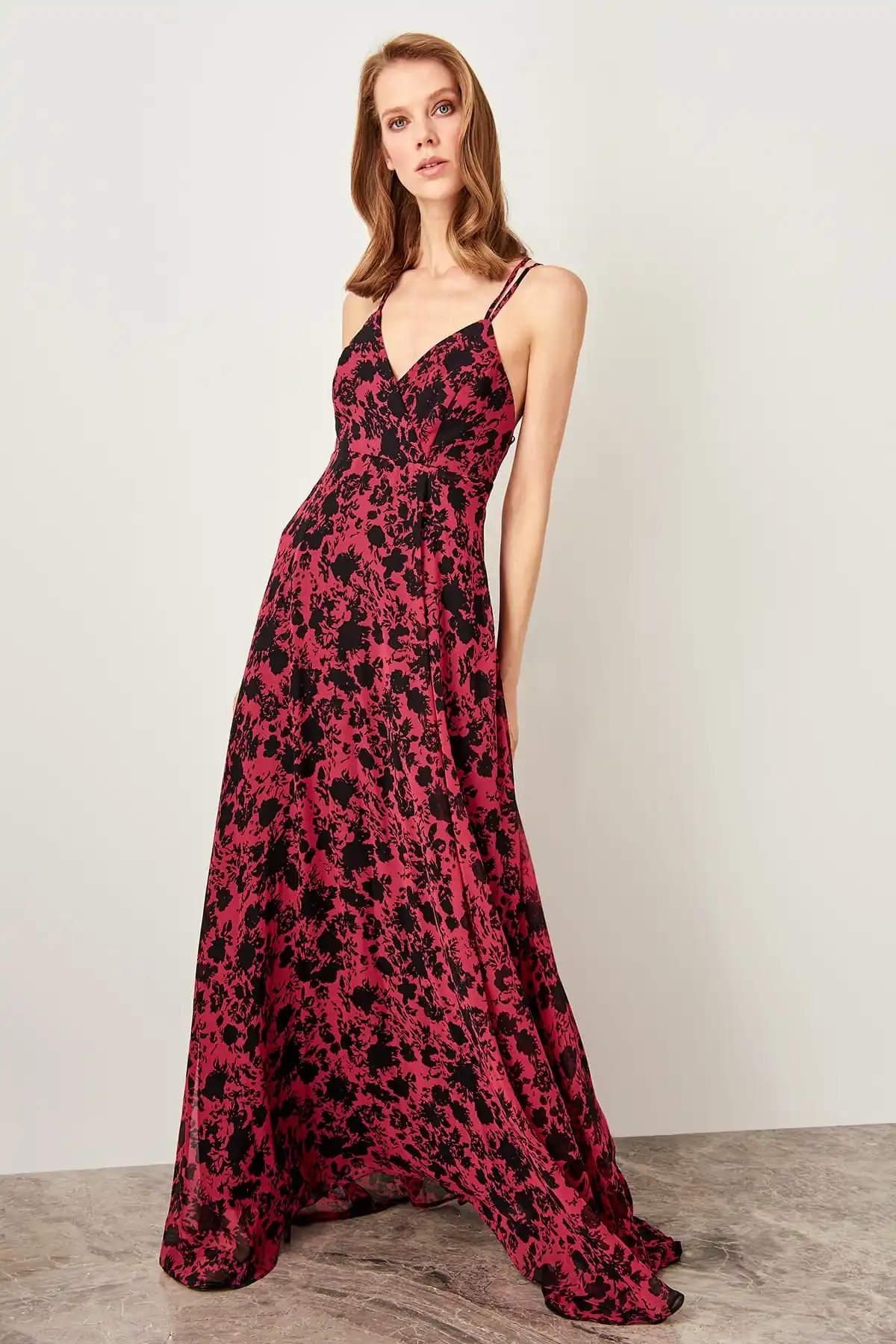 Trendyol вечернее платье с бретельками TPRSS19UT0057 | Свадьбы и торжества