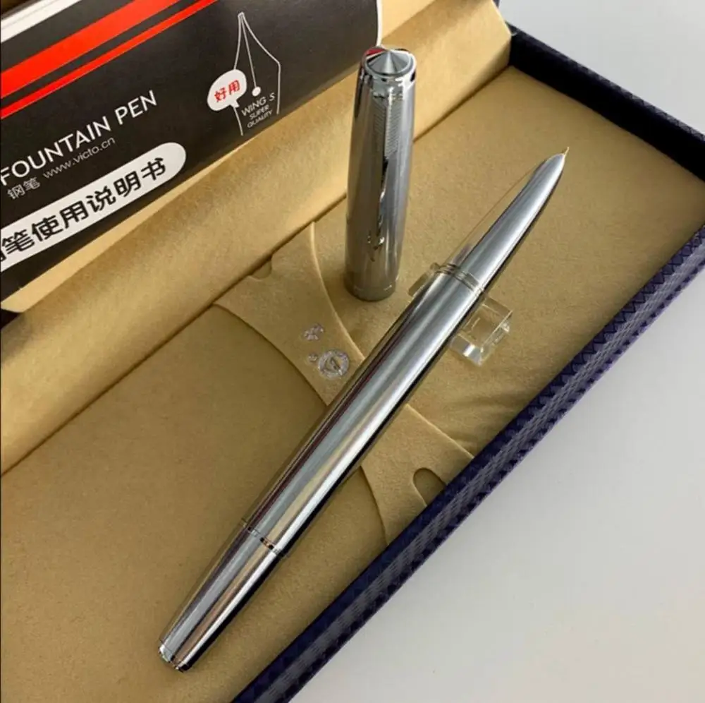 

Перьевая ручка St Penpps 601, вакуумная Ручка со стальными чернилами, 14 К золото EF/F Перо с капюшоном, канцелярские принадлежности, офисные и школь...