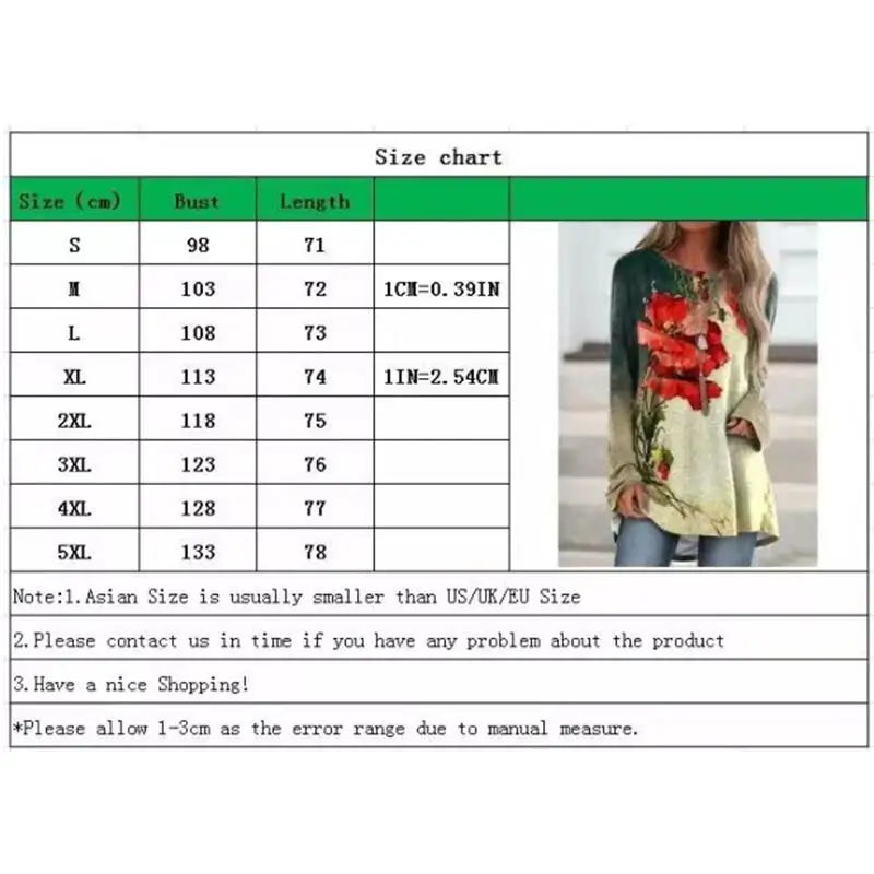 

2021 New Autumn T-shirt Women Casual Long Sleeved Elegant Floral Print Pullover Tops Ladies O-neck Basic Shirts Loose Streetwear