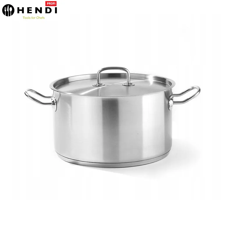 Кастрюля с крышкой HENDI Kitchen Line 9 литров 836408 | Дом и сад