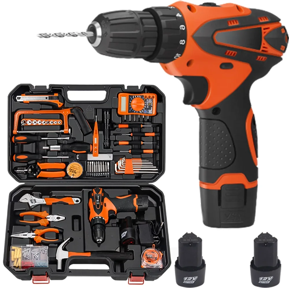 Инструменты 128 шт. Инструмент Набор инструментов с электродрелью ручной