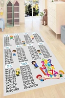fun educational multiplication table kid room game carpet rug tateme tatami mat decoration bedroom decor quarto kilim mcquenn