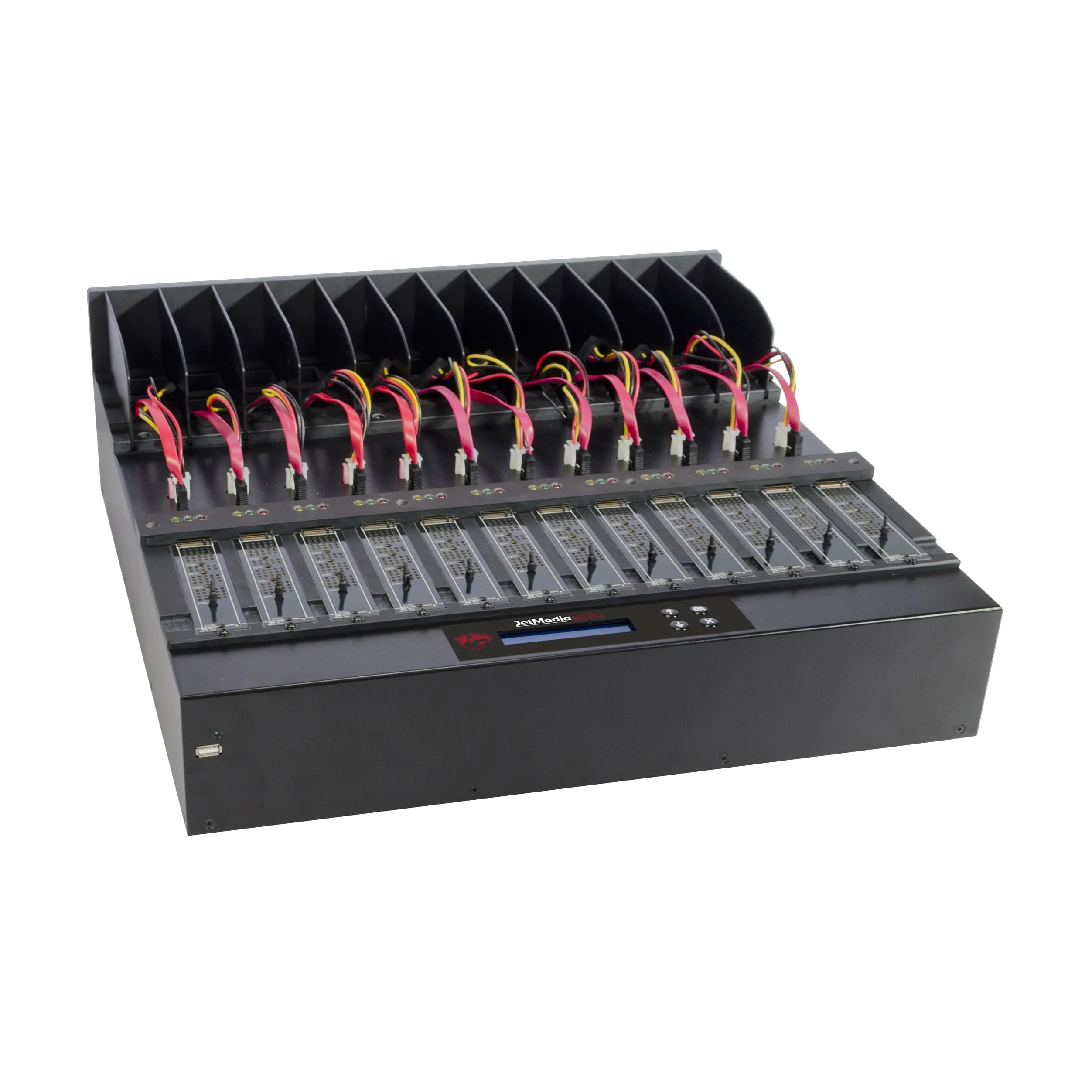 Verkauf JetMedia DM111 1to11 M.2 NVMe SATA SSD Duplizierer SATA M.2 Dual-Interface Duplizierer HDD SSD Kopierer