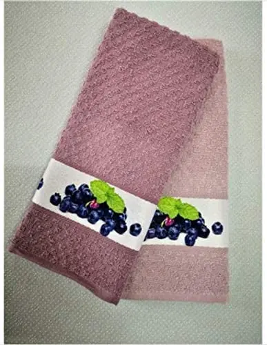 

Tac 2-piece Printed Cotton Kitchen Towel Set Dried Rose Janus - 40x60