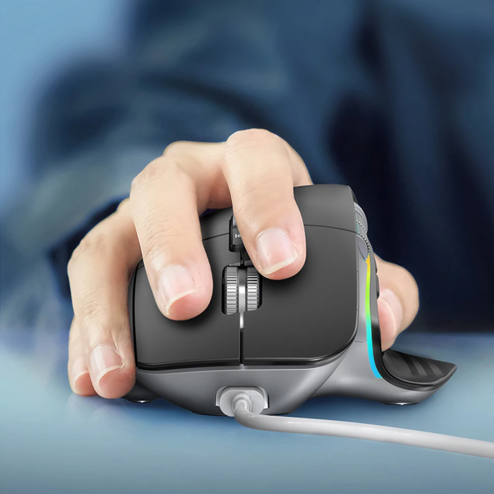 Мышь Компьютерная аккумуляторная беспроводная эргономичная 2 4 ГГц | Компьютеры и