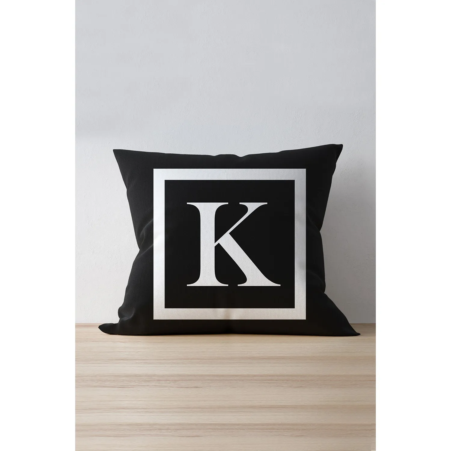

Letter Pillowcase The Letter 'Pillow Cover 43 X43 cm Digital Printed Soft Touch Woven Honeycomb Fabric Home Living Room