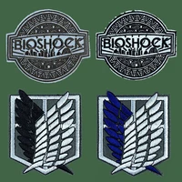 anime attack on titan patches cartoon wings of freedom embroidered patch for jacket clothing girls boys appliques diy decor