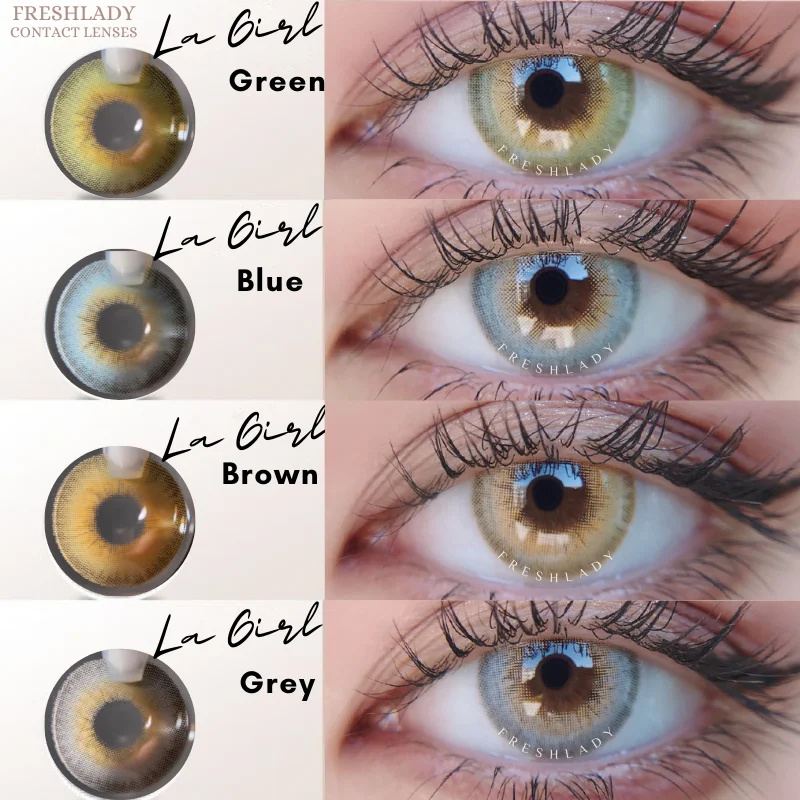 

UYAAI 1Pair Yearly Contact Lenses Colored Contacts Blue Grey Beautiful Pupil Natural Contact Lens for Eyes Fashion Cosmetic