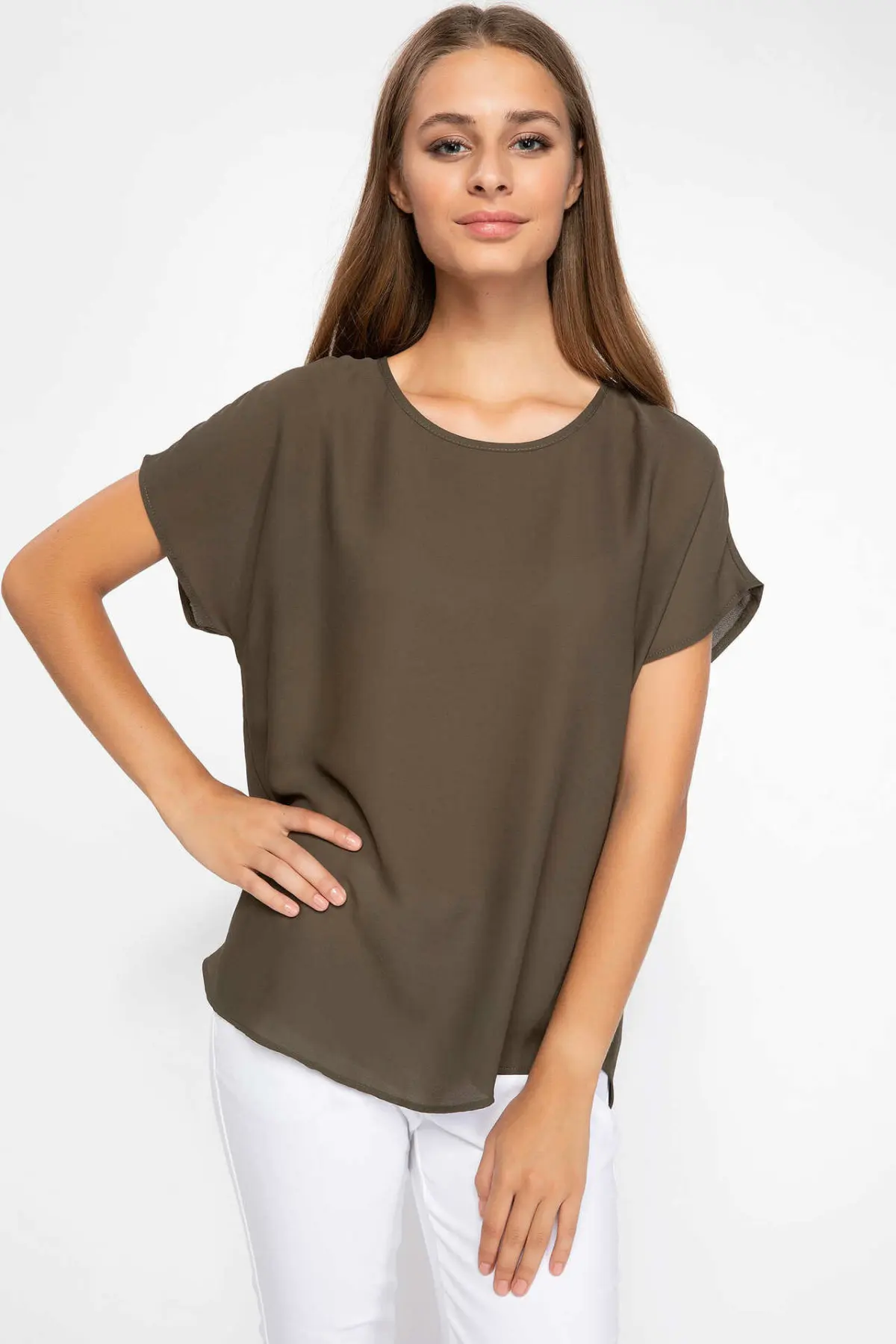 DeFacto женская футболка с коротким рукавом рисунком для женщин | Женская одежда