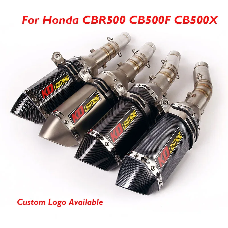 CBR500 CB500F CB500X Motorcycle Exhaust Muffler Tip Connection Link Pipe for Honda CBR500 CB500X CB500F 2013-2019