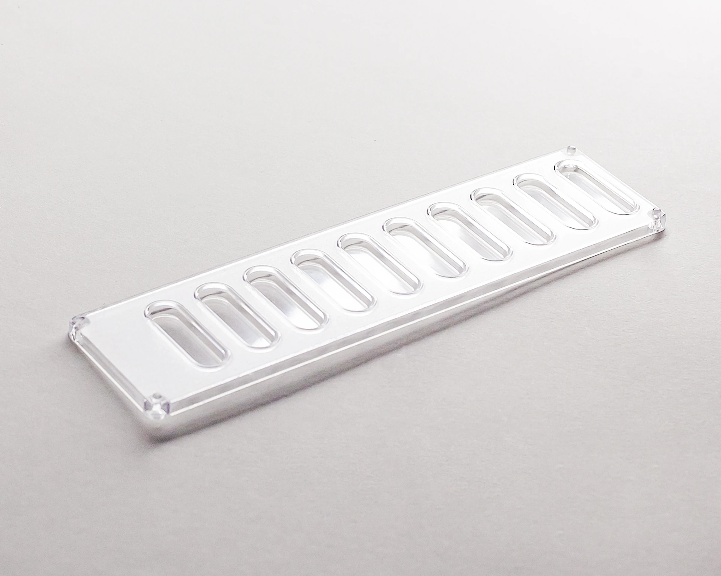 Планшет для определения групп крови на 10 лунок прозрачный|Пробирка| |