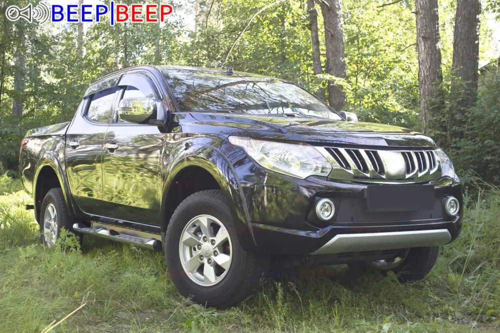 Зимняя крышка радиатора для Mitsubishi L200 2015 ~ 2019 рельефная передний бампер аксессуары