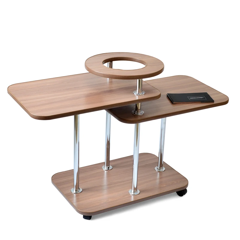 Передвижной журнальный стол Дана на колесиках.