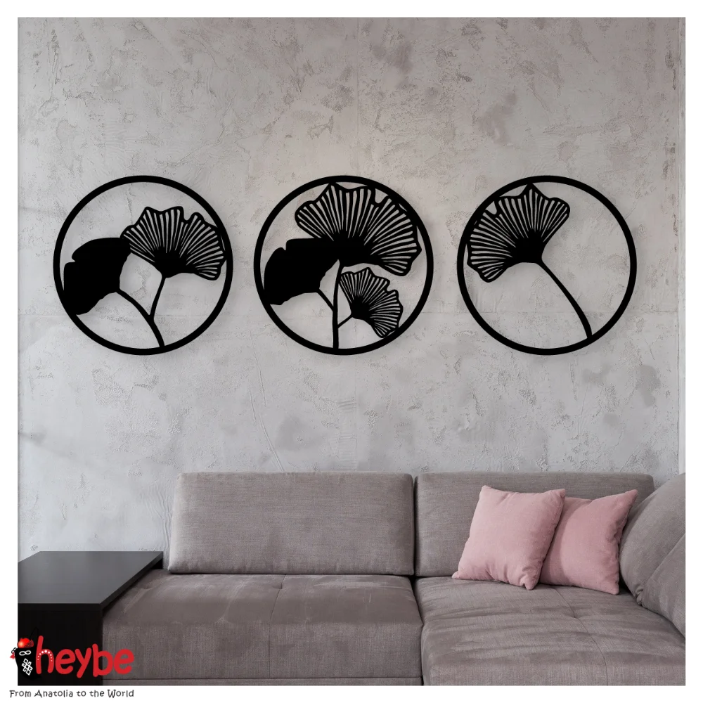 Деревянные 3 Шт. Круглые Цветы Настенное Художественное Оформление Качественные