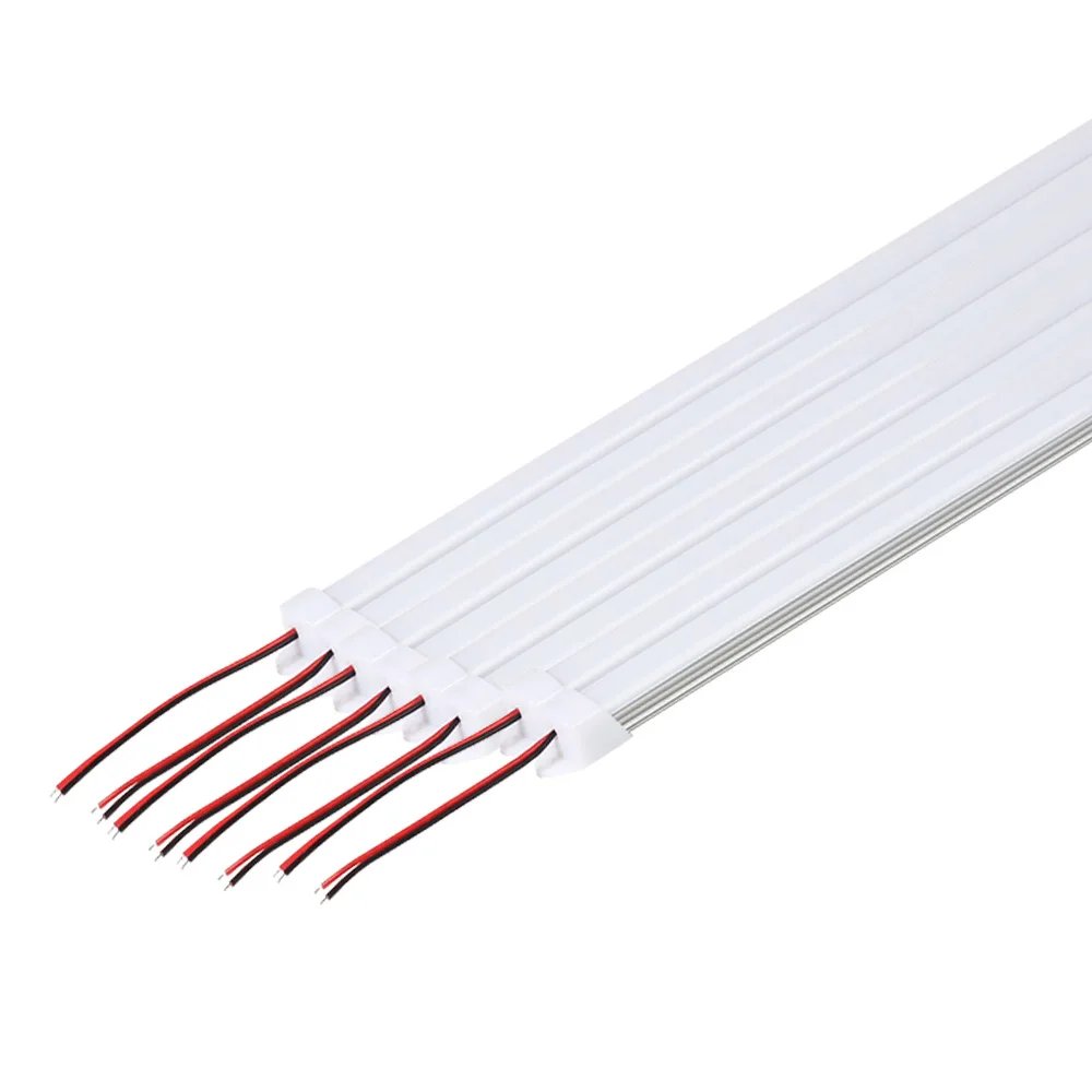8 шт./лот 50 см DC12V светодиодный бар светильник 5730 SMD с крышкой ПК 5730 светодиодный жесткий полосу светильник Кухня шкаф светильник Настенный светильник