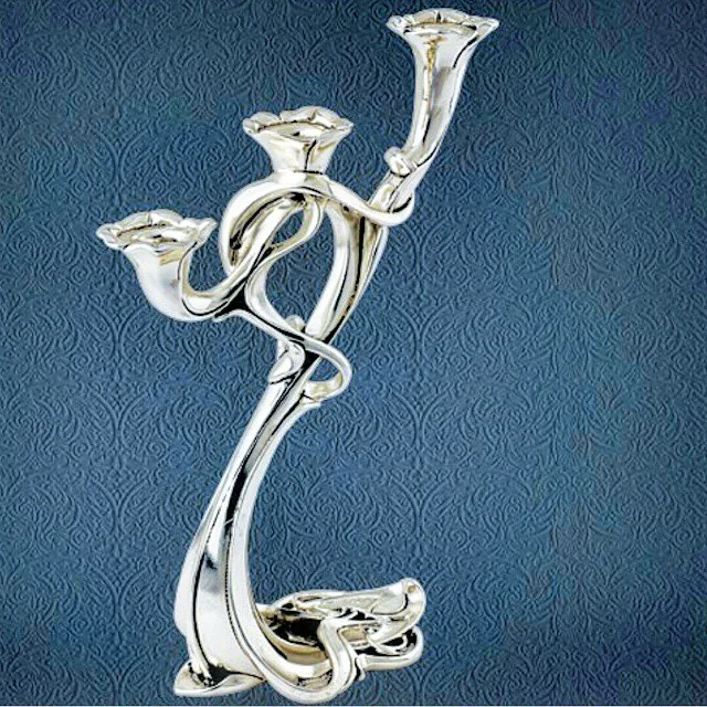 

925 Sterling Silver Plated Candlestick