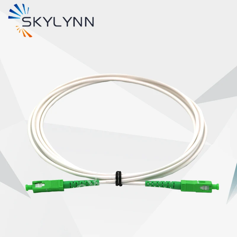 SKYLYNN 50 шт. длина 2 метра SC/APC и SC/UPC SM G652D SX Core 3 0 мм белый патч-корд из оптического
