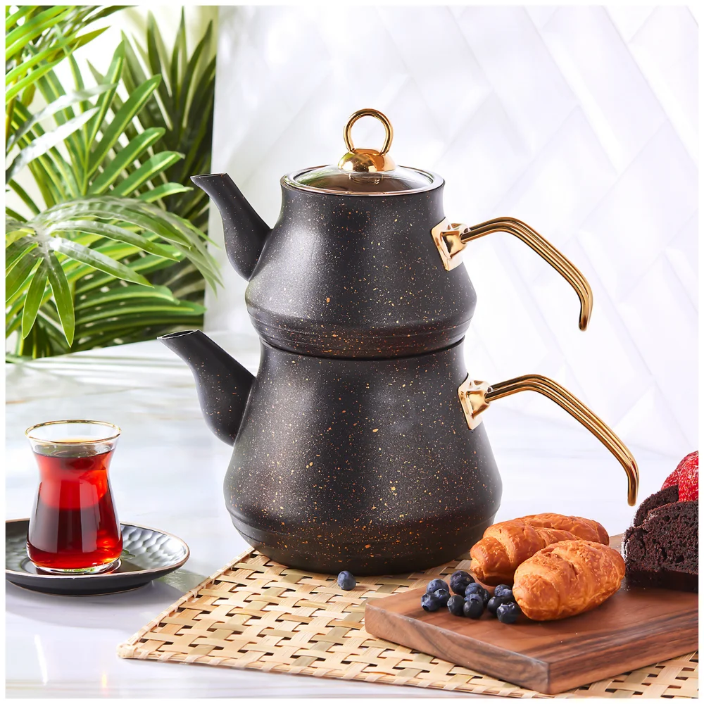 granite coated midi teapot set red purple black pink gray colored high quality material kitchen tool home useful appliances free global shipping