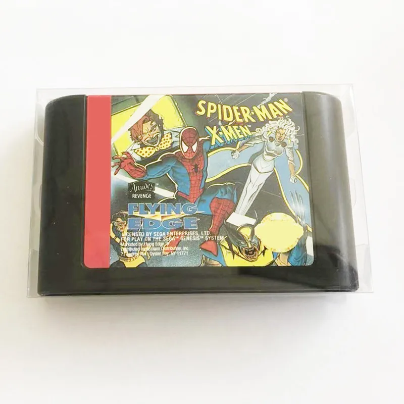 Box Protector For Genesis Master System Sega Mega Drive Famicom Game Cart Cartridges Plastic Case 10 Pcs | Электроника