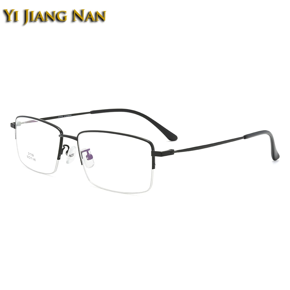 Прямоугольная оправа для очков мужчин и женщин оптические Полуободковые легкие