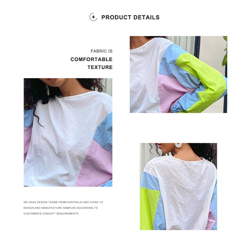 

2020 new fashion Autumn tide women's fashion color matching sportswear cross-border casual suit sweater shorts two-piece suit