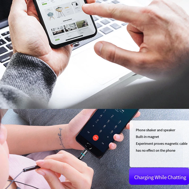 Udyr Магнитный кабель Micro usb type C зарядный кабель для samsung iPhone 7 6 зарядное устройство быстрый Магнитный кабель USB C Шнур адаптер для проводов