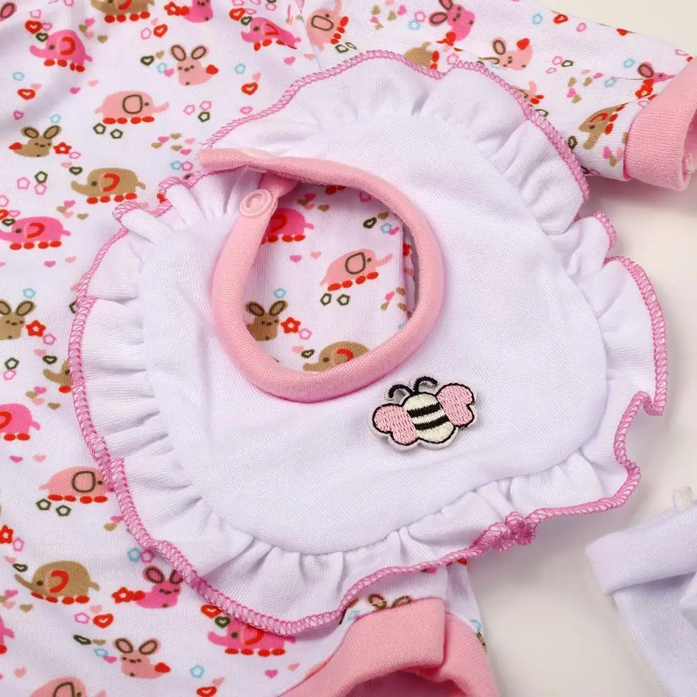 

RSG Reborn Baby Doll Clothes 20-22 Inches Baby Girl Doll Outfit Clothing Set