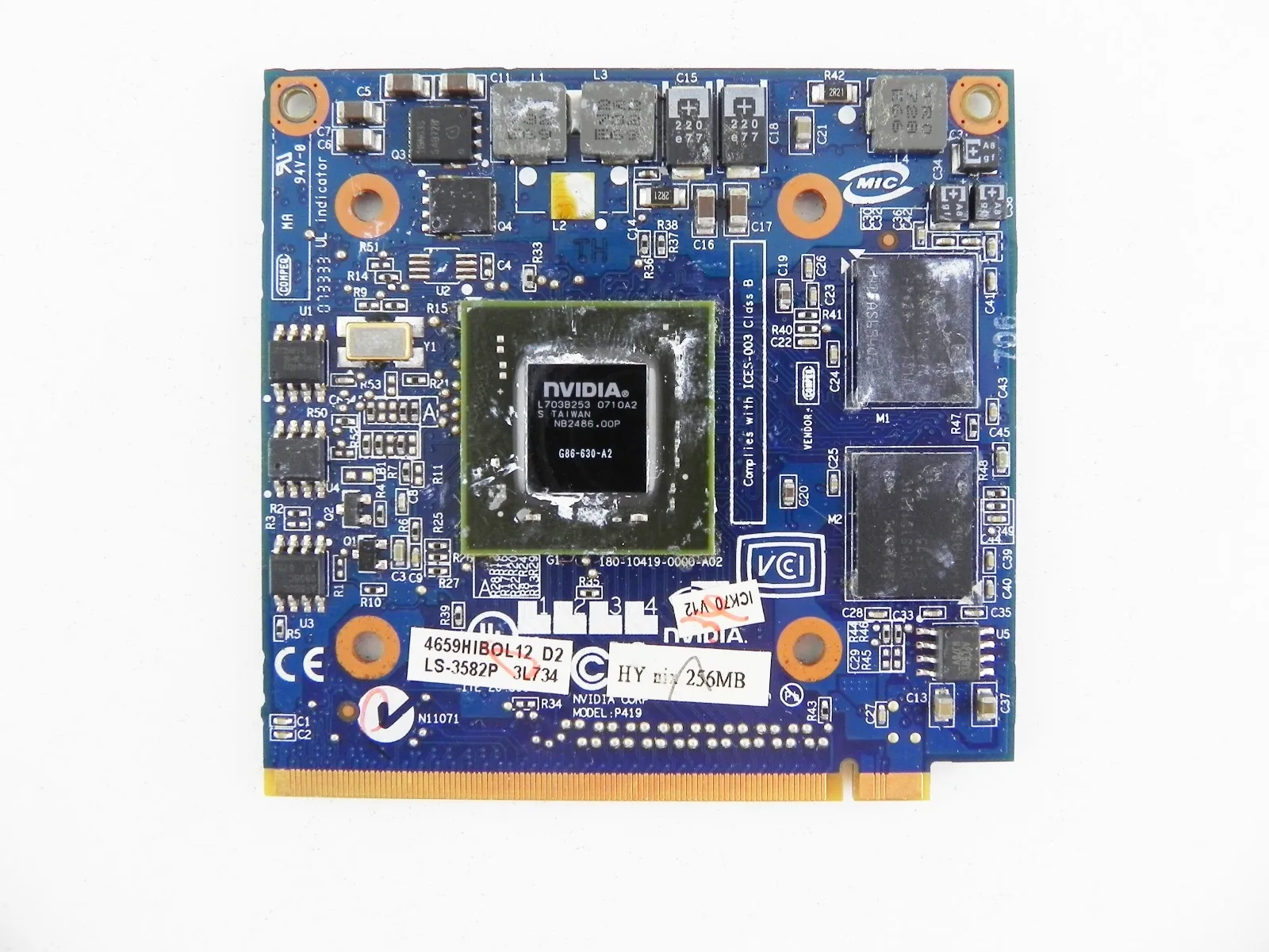 nVidia GeForce 8400M GS видеокарта для ноутбука НЕРАБОЧАЯ G86-630-A2 | Компьютеры и офис