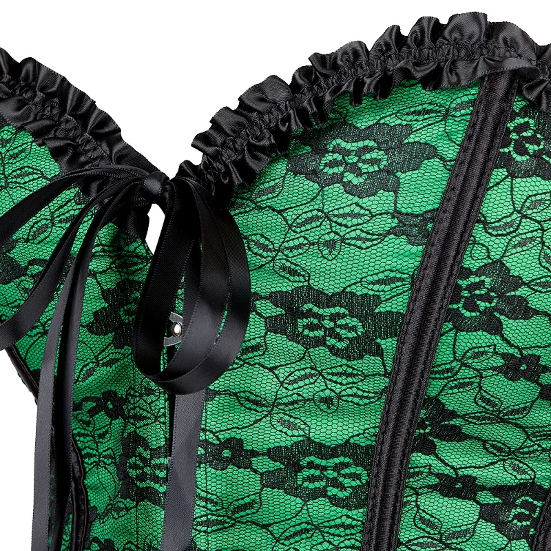 Женский модный корсет с рюшами кружевной пояс из бурлеска нижнее белье лидер