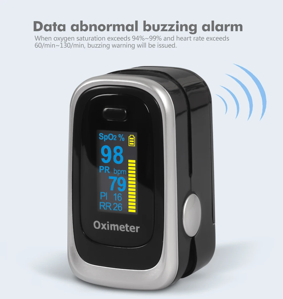 

SPO2 PR Finger Pulse Sleep Oximeter Portable Blood Oxygen Measurement Health Monitoring Oximeters Digital Fingertip OLED Monitor