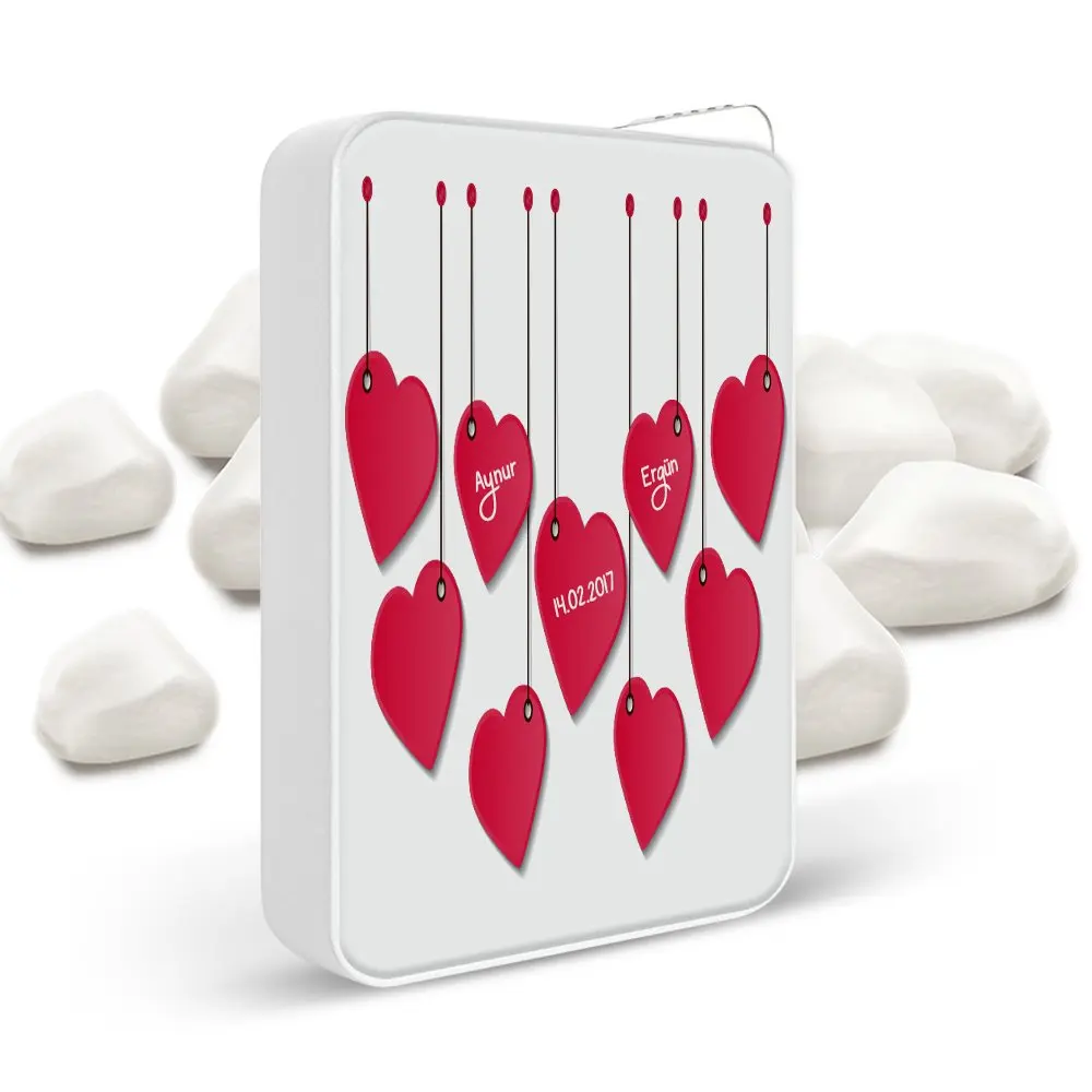 

Personalized White Metal Lighter (Valentine's Day Temalı-33)