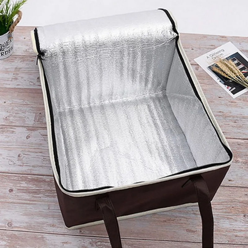 Portable Lunch Cooler Bag Folding Insulation Picnic Ice Pack Food Thermal Drink Carrier Insulated Bags Delivery | Багаж и сумки