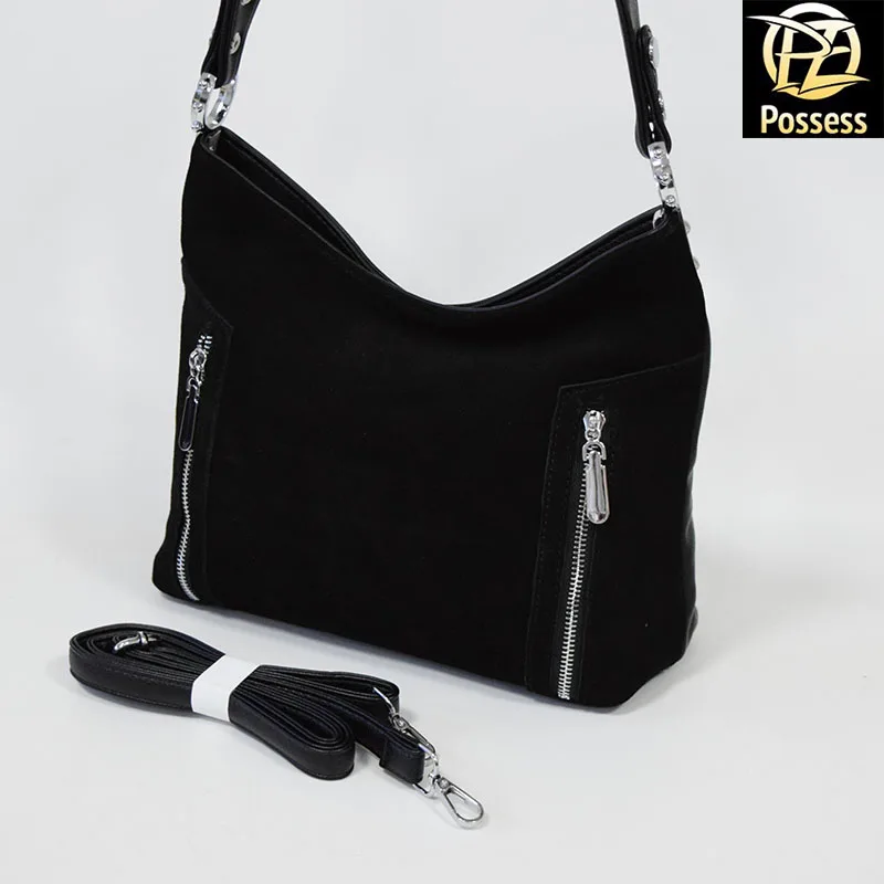 Женская сумка лицевая сторона натуральная замша A38-2 | Багаж и сумки