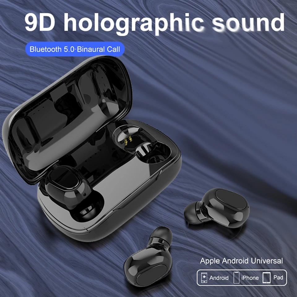 Наушники вкладыши TWS с Беспроводной Bluetooth 5 0 наушники Шум снижение Спорт рожок