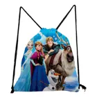 Портативный рюкзак Disney Холодное сердце, модная мультяшная школьная сумка с кулиской для девочек, экологически чистый многоразовый карман для обуви