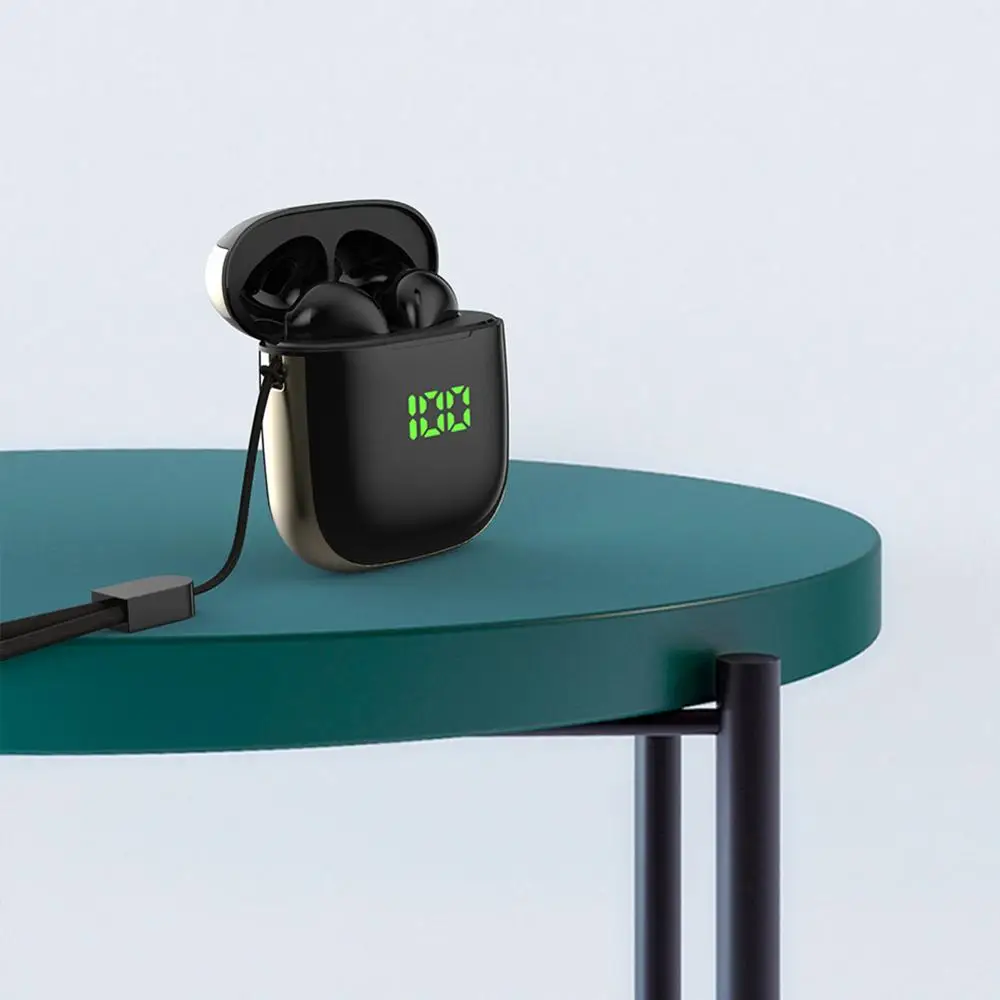 Черная серебристая WK-60 цифровая bluetooth-гарнитура TWS беспроводная Bluetooth 5 0 гарнитура