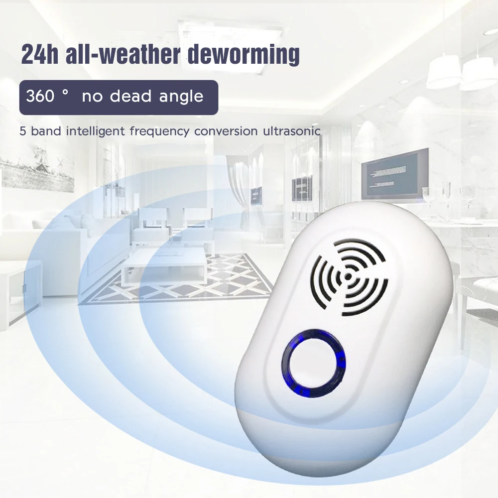 

EU/US/AU/UK Plug Electronic Mosquito Insect Killer Ultrasonic Pest Cockroach Repeller Mosquito Repellent Pest Controller
