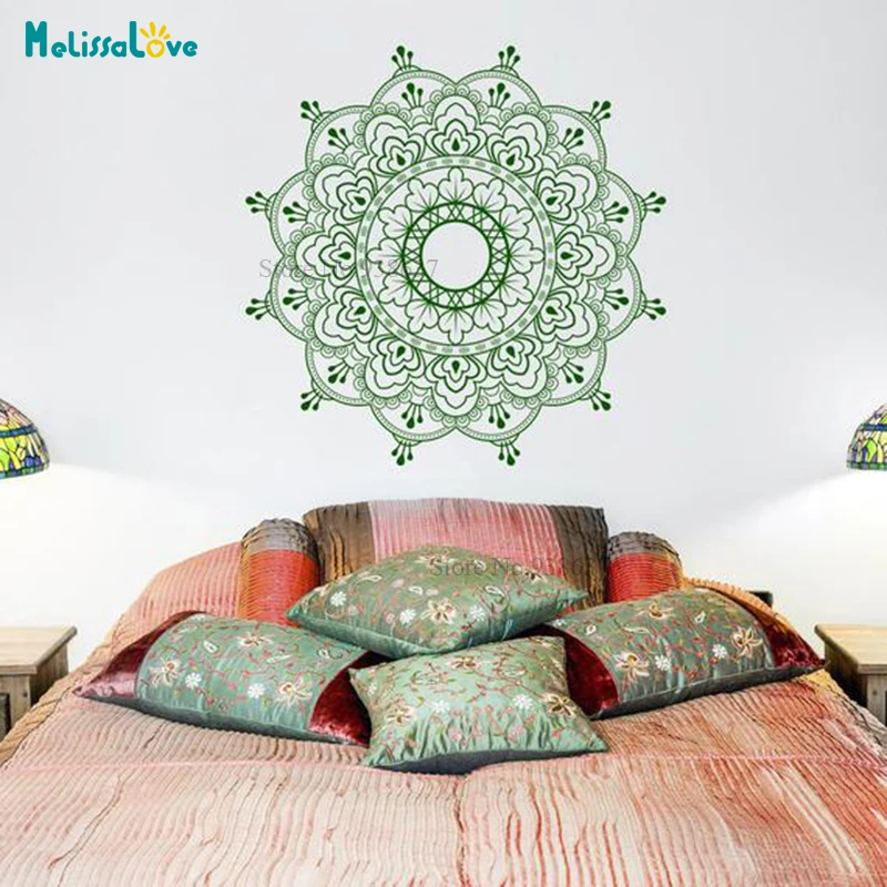 

Flower Mandala Wall Sticker Home Decoration Sacred Geometry Living Room Bedroom New Design Beautiful Art Decals B937