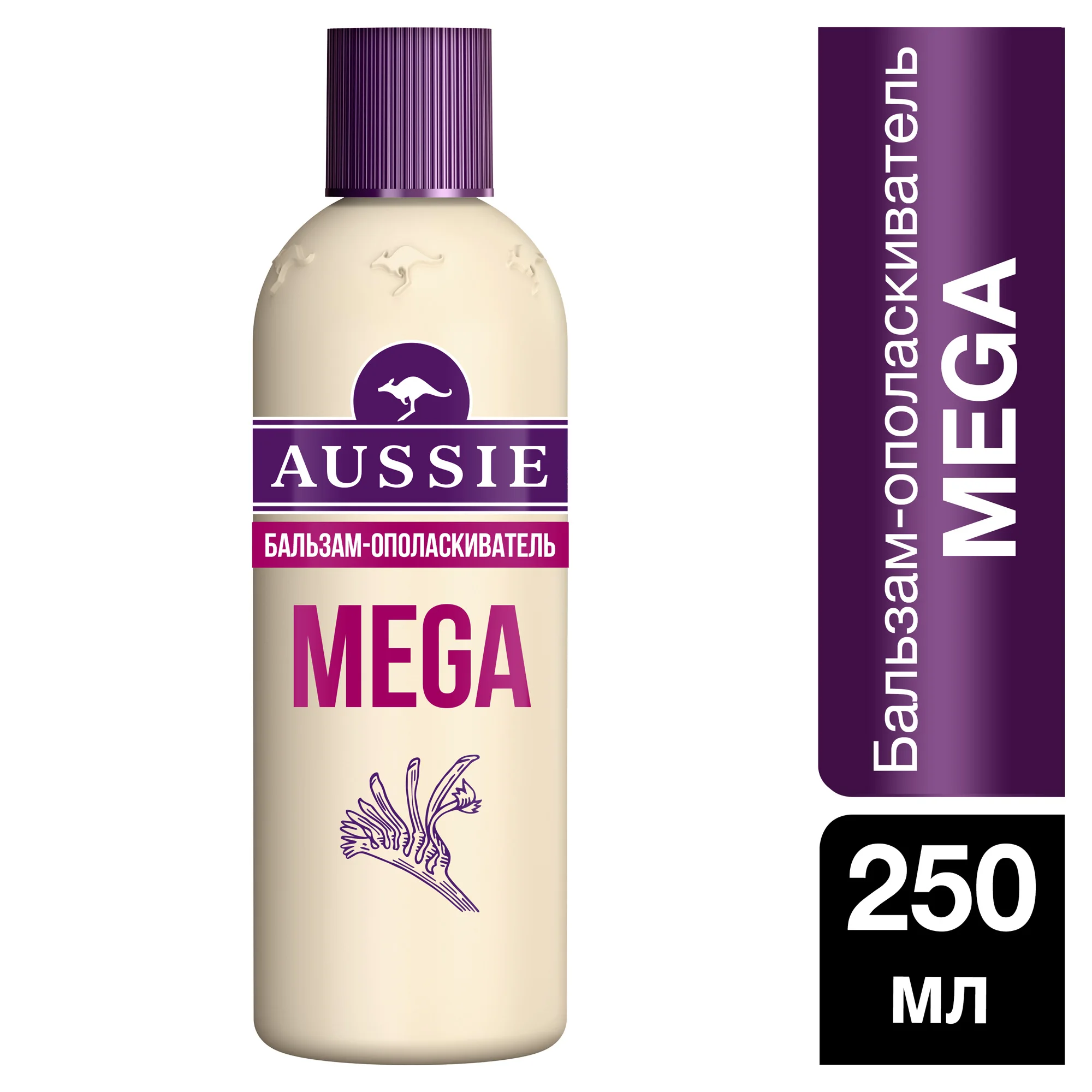 Бальзам-ополаскиватель Aussie Mega Для всех типов волос 250 мл | Красота и здоровье