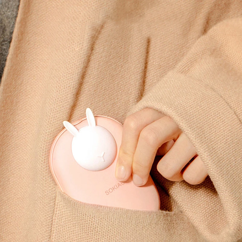 

SOKIACA Simple and cute usb hand warmer and power bank 2-in-1 dual-use mini portable