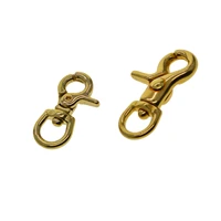 mini small solid brass swivel trigger snap hooks keychain lobster clasp with d ring 9mm 11 mm leather craft diy jean wallet