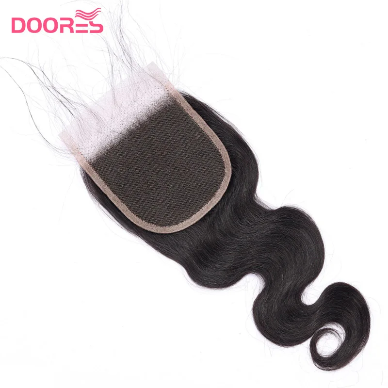 Doores Hair 100% человеческие волосы на шнурке 4*4 кружевные волнистые бразильские remy