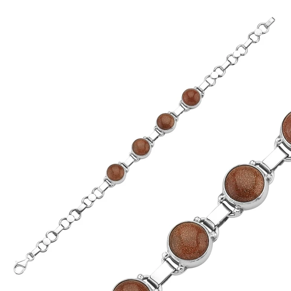 

Silver 925 Sterling Star Stone Handwork Bracelet
